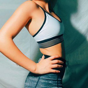 White Sports Bra